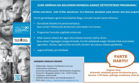 Foto noticia - KOLONEKO MINBIZIA GARAIZ DETEKTATZEKO PROGRAMA